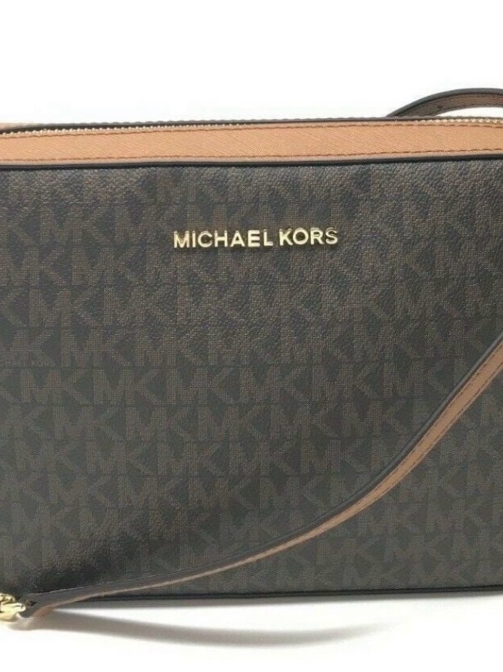 Michael Kors Dark Brown Signature Logo